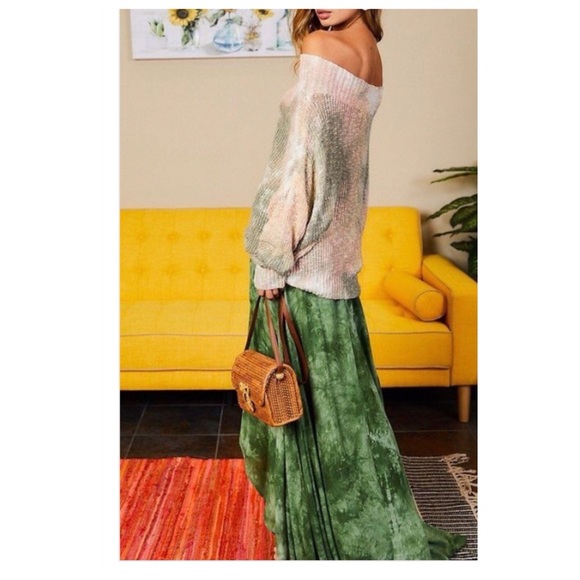 Gorgeous Boho Emerald maxi skirt - Picture 7 of 14